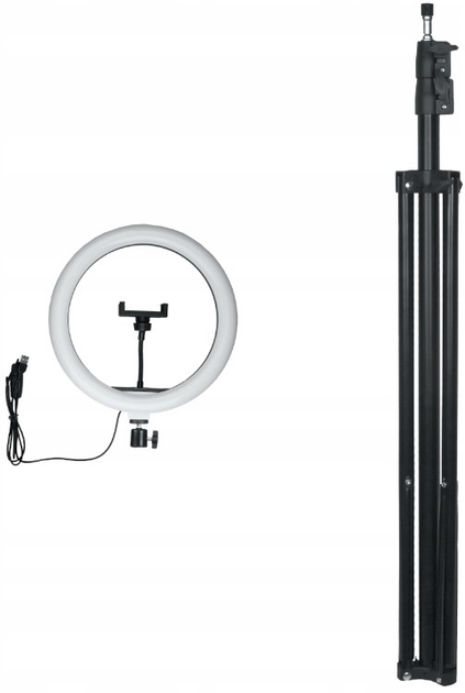 Lampa selfie ring DPM XD210 na statywie (5906881221013) - obraz 6