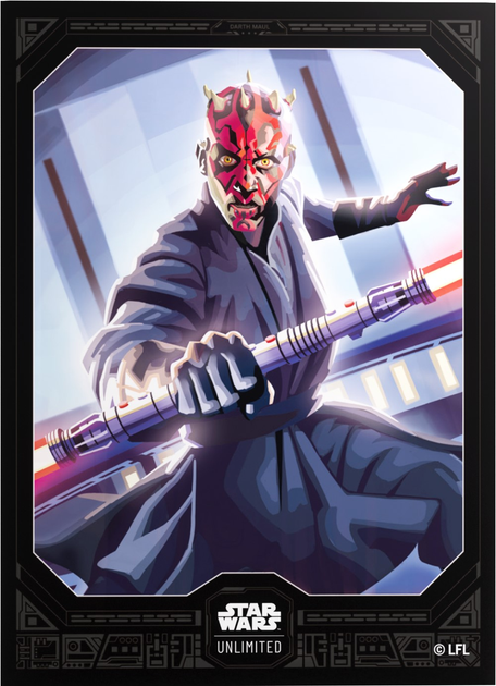 Обкладинки для колекційних карток Gamegenic: Star Wars Unlimited Card Game - Premium Art Sleeves - Darth Maul (4251715418512) - зображення 2