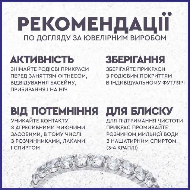 Каблучка з фіанітами по колу Срібло 925 Ріна 17р - зображення 11