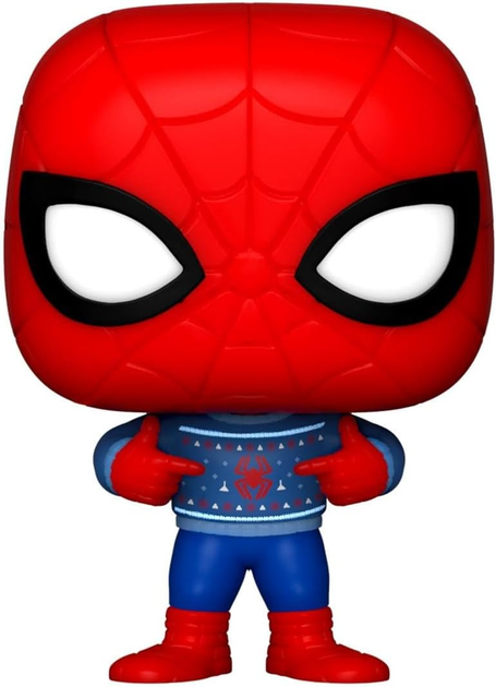 Подарунковий набір Funko Pocket Pop! & Tee Kids Marvel Holiday Spiderman Фігурка 4 см + Футболка Розмір L (889698729475) - зображення 3