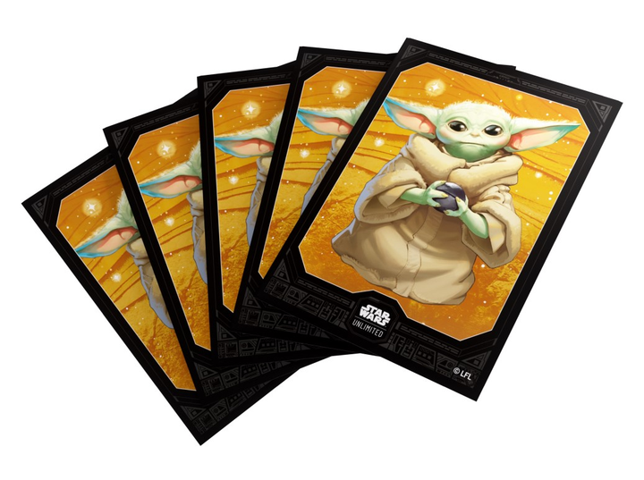 Koszulki na karty kolekcjonerskie Gamegenic: Star Wars Unlimited Card Game - Premium Art Sleeves - Grogu (4251715418529) - obraz 3