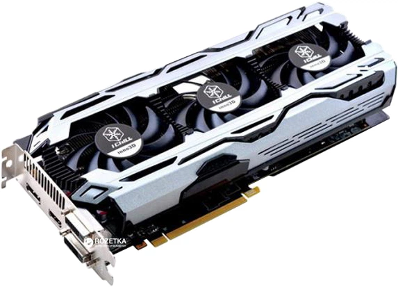 Видеокарта INNO3D PCI-Ex GeForce GTX 1060 iChill X3 6GB GDDR5 (192bit) (1556/8000) (2 x DVI, HDMI, DisplayPort) (C106F2-3SDN-N5GSX) - изображение 2
