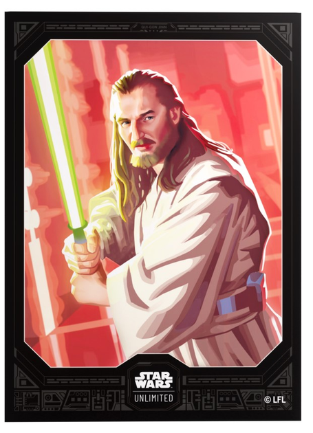 Обкладинки для колекційних карток Gamegenic: Star Wars Unlimited Card Game - Premium Art Sleeves - Qui-Gon Jinn (4251715418505) - зображення 2