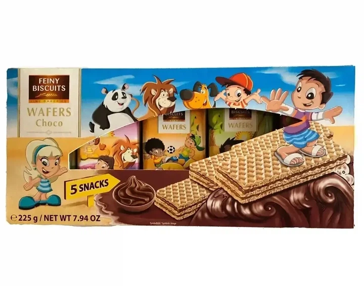 Вафли детские Feiny Biscuits Wafers Choco с шоколадом 225 г - Фото 1 Вафли детские Feiny Biscuits Wafers Choco с шоколадом 225 г - изображение 1