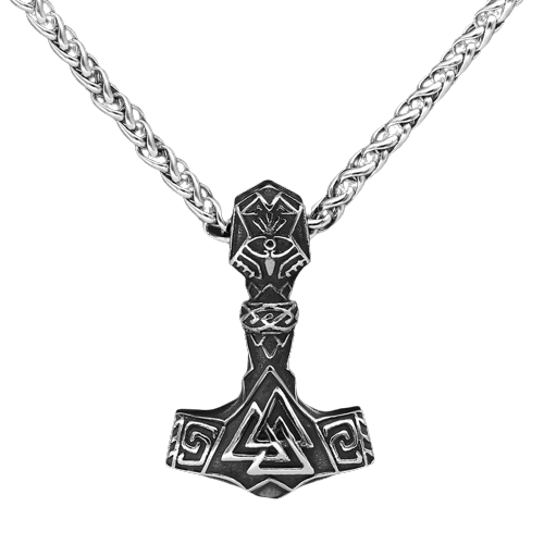 Подвеска-амулет с символикой «Молот Тора - Мьёльнир» 23*37 мм. Viking - Фото 1 Подвеска-амулет с символикой «Молот Тора - Мьёльнир» 23*37 мм. Viking - изображение 1