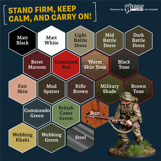 Zestaw farb The Army Painter: Historical - World War II - British Paint Set (5713799808409) - obraz 4