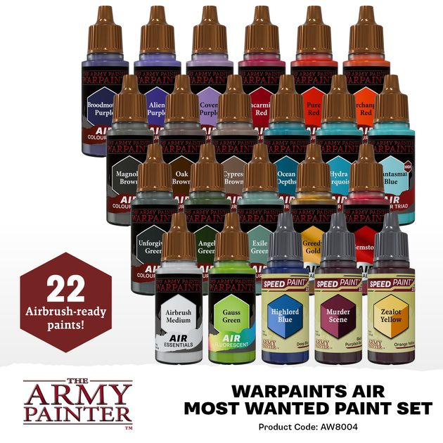 Zestaw farb The Army Painter: Warpaints Air - Most Wanted Paint Set (5713799800403) - obraz 2