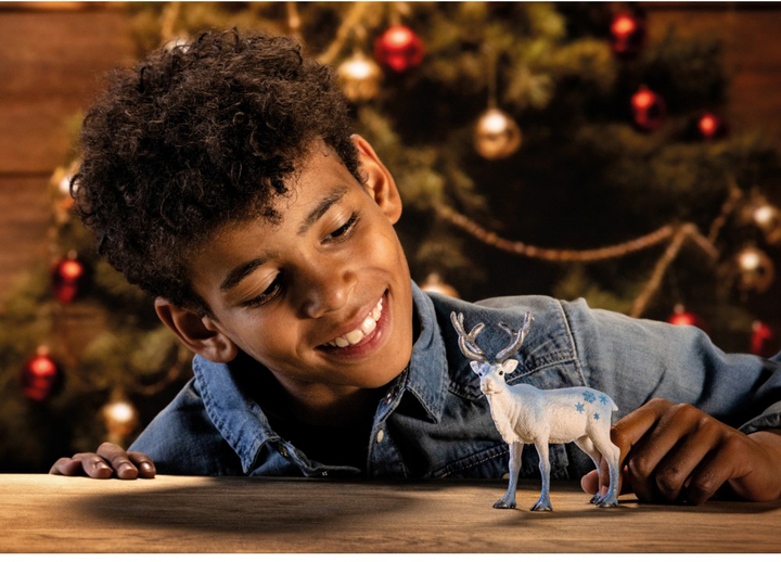 Figurka Schleich Renifer świąteczny ze srebrnym porożem 11 cm SLH72220 (4059433753447) - obraz 4