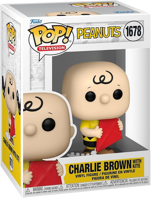 Figurka Funko Pop Television Peanuts Charlie Brown z latawcem 9.5 cm FNK83506 (889698835060) - obraz 1