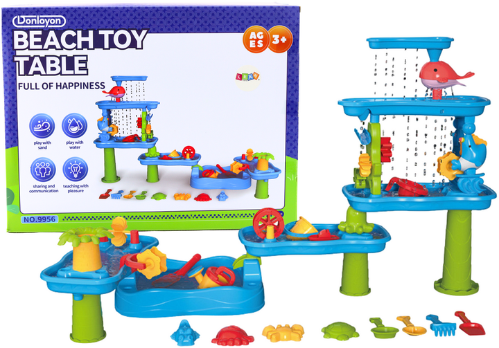 Інтерактивний столик LEAN Toys для аквапарку Пісочні формочки Млинки 20678 (5905991029663) - зображення 2