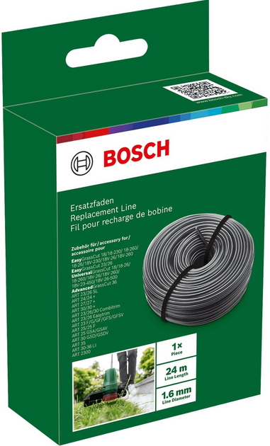 Запасна волосінь Bosch Extra Wire 1.6 мм 24 м (3165140823944) - зображення 2
