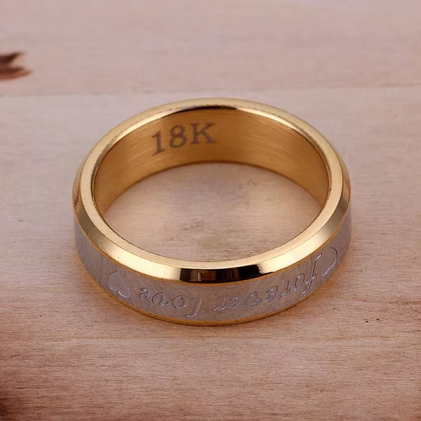 Кольцо с гравировкой из стерлингового серебра 925 пробы «Forever Love» Dawapara р.18 мм - изображение 3