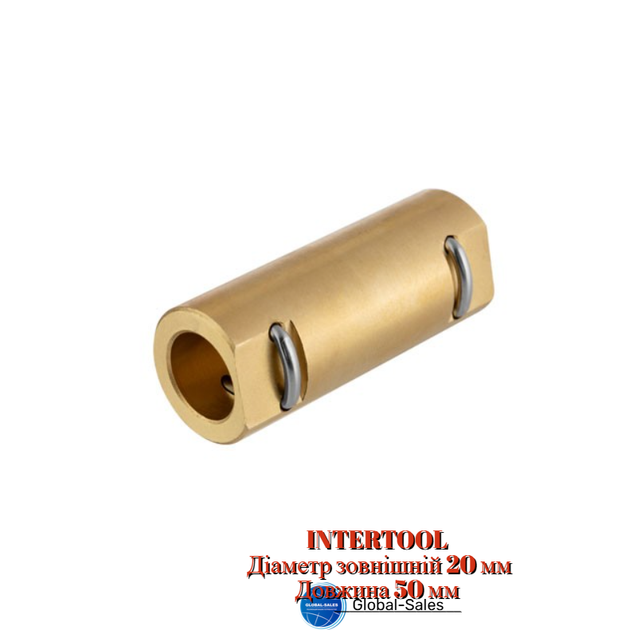 Коннектор для соединения шлангов высокого давления Intertool 20 мм (DT-1534) - Фото 1 Коннектор для соединения шлангов высокого давления Intertool 20 мм (DT-1534) - изображение 1