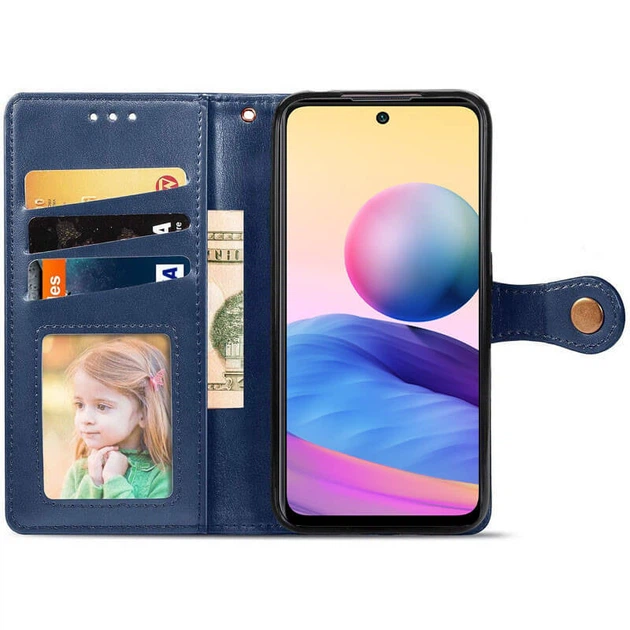 Шкіряний чохол-книжка GETMAN Gallant (PU) для Samsung Galaxy A17 4G/5G Синій - Фото 6 Шкіряний чохол-книжка GETMAN Gallant (PU) для Samsung Galaxy A17 4G/5G Синій - зображення 6