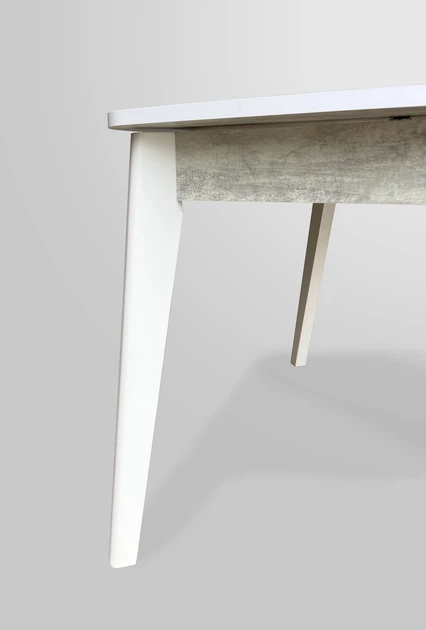 Стол обеденный раскладной Fusion furniture Честер белый/урбан лайт (10000176) - Фото 3 Стол обеденный раскладной Fusion furniture Честер белый/урбан лайт (10000176) - изображение 3