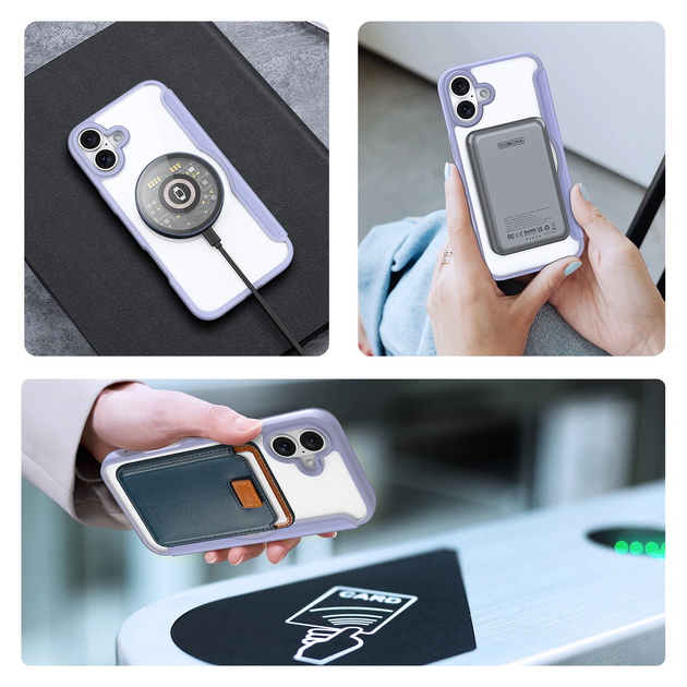 Etui z klapką Dux Ducis Skin X Pro do Apple iPhone 16 Purple (6934913004449) - obraz 5
