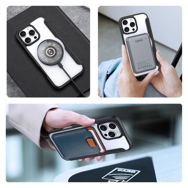 Etui z klapką Dux Ducis Skin X Pro do Apple iPhone 16 Pro Black (6934913004487) - obraz 5
