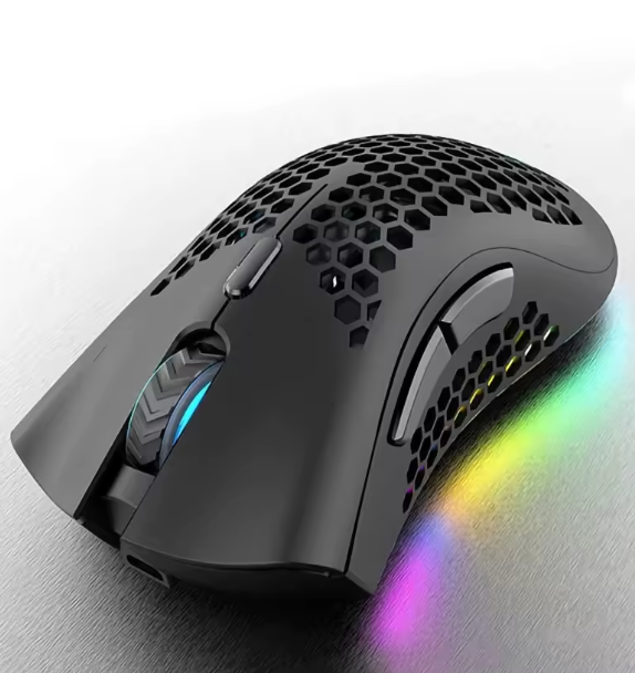 Бездротова миша Viper BM600 Чорна 1600 dpi RGB з підсвічуванням - зображення 3
