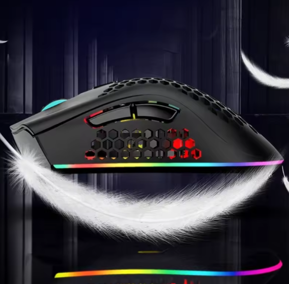 Бездротова миша Viper BM600 Чорна 1600 dpi RGB з підсвічуванням - зображення 6
