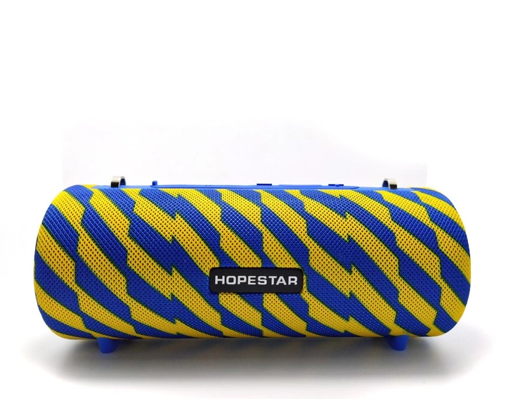 Портативная беспроводная Bluetooth колонка Hopestar H39 blue-yellow - Фото 3 Портативная беспроводная Bluetooth колонка Hopestar H39 blue-yellow - изображение 3