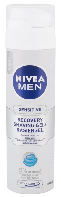 Гель для гоління Nivea Sensitive Recovery 200 мл (9005800294209) - зображення 1