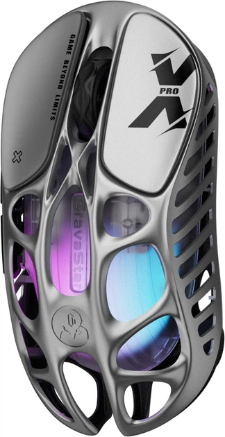 Миша GravaStar Mercury X Pro 8K RGB Itnerstellar Silver (GSXPRO_GRY) - зображення 2