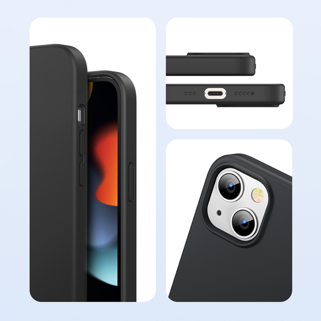 Etui plecki Ugreen Protective Silicone Case do Apple iPhone 13 Mini Black (6957303886722) - obraz 5