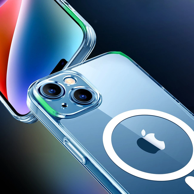 Etui plecki Ugreen LP642 Classy Clear Magnetic Protective Case do Apple iPhone 14 Plus Transparent (6957303899357) - obraz 2