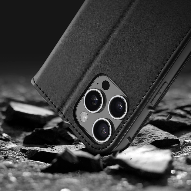 Чохол-книжка Dux Ducis Hivo для Apple iPhone 16 Pro Black (6934913003336) - зображення 5