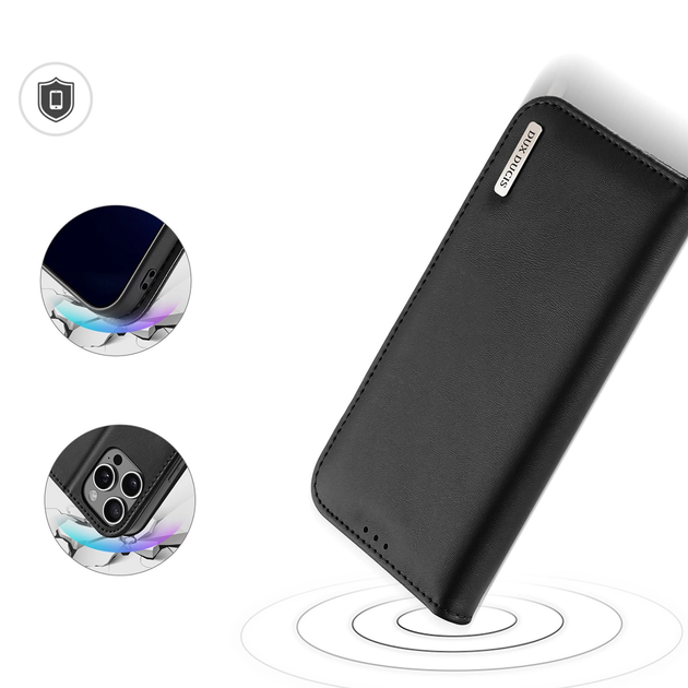 Чохол-книжка Dux Ducis Hivo для Apple iPhone 16 Pro Black (6934913003336) - зображення 14