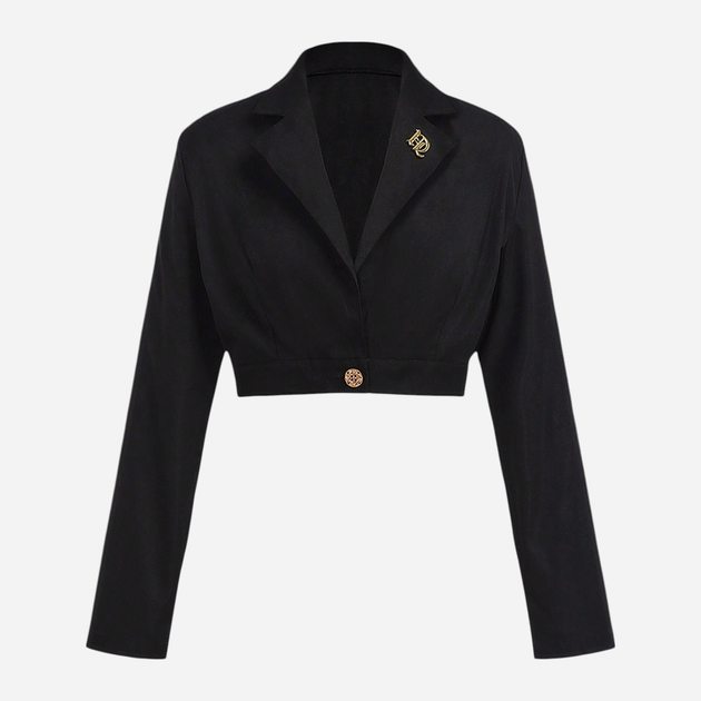 Подростковый комплект (жакет + юбка) для девочки SHEIN GD-00129313 158 см Черный (DN3012300014019) - изображение 3