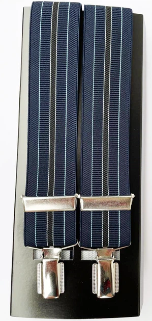 Подтяжки Lindenmann 7524-20 120 см Синий (1415) - Фото 1 Подтяжки Lindenmann 7524-20 120 см Синий (1415) - изображение 1