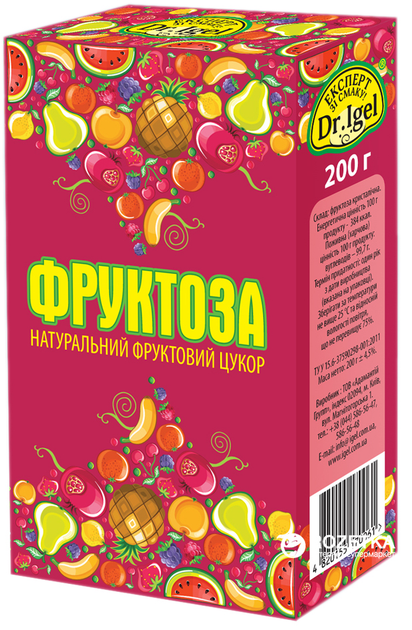Фруктоза Dr.IgeL 200 г (4820155170061) – купить в Киеве, цена в Украине ...