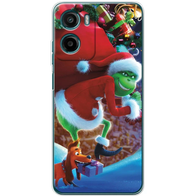 Силиконовый Чехол с Картинкой для Motorola G05 Принт (Новогодний, Гринч) (65607-ysm2268) - Фото 1 Силиконовый Чехол с Картинкой для Motorola G05 Принт (Новогодний, Гринч) (65607-ysm2268) - изображение 1