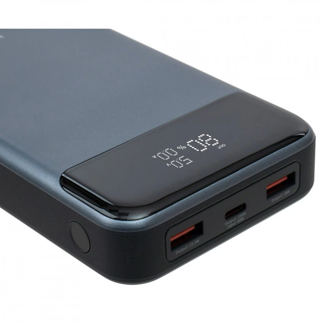 Батарея універсальна Vinga 30000 mAh 100W VA Grey (Li-Ion) (VPBB30100) (242099) - зображення 7