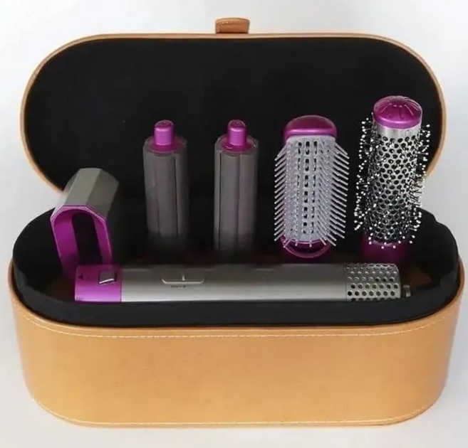 Стайлер для волосся 5 в 1 Hair Brush 9234, рожевий - изображение 3