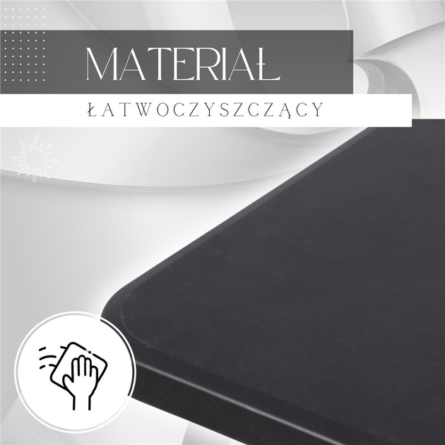 Zestaw cateringowy Springos Stół + ławki 180 x 74 x 74 cm GF0098 Czarny (5907719476117) - obraz 17