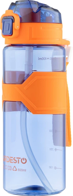 Бутылка для воды ARDESTO Fitness 800 мл Синий (AR2280ED) - Фото 4 Бутылка для воды ARDESTO Fitness 800 мл Синий (AR2280ED) - изображение 4