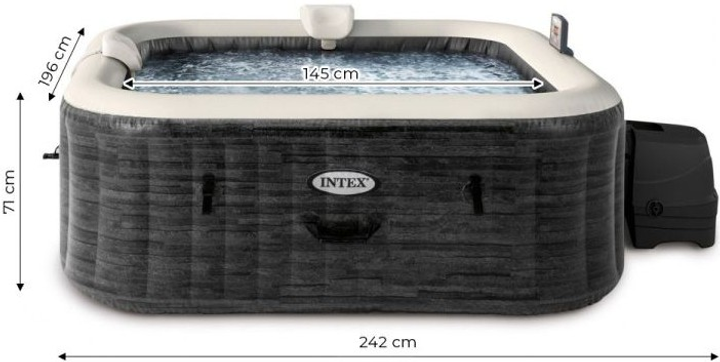 Надувне джакузі-басейн Intex 196 x 71 см 6-місне 28452 (6941057429168) - зображення 3