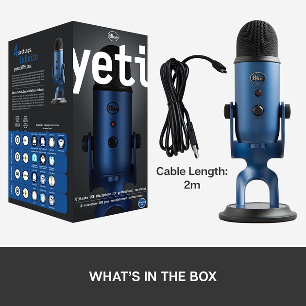 Mikrofon Blue Microphones Yeti Midnight Blue (5099206084087) - obraz 5