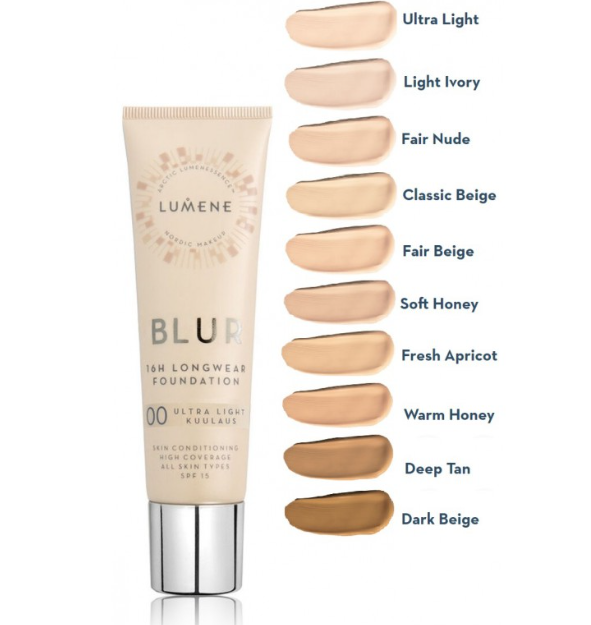 Тональна Основа Lumene Blur 16H Longwear Foundation Spf15 1 5 Fair Beige 30 - зображення 5