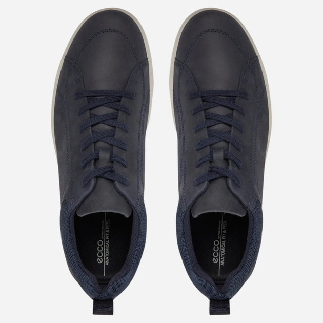Sneakersy męskie skórzane do kostki Ecco Byway 50166402038 44 Granatowe (194891881357) - obraz 4