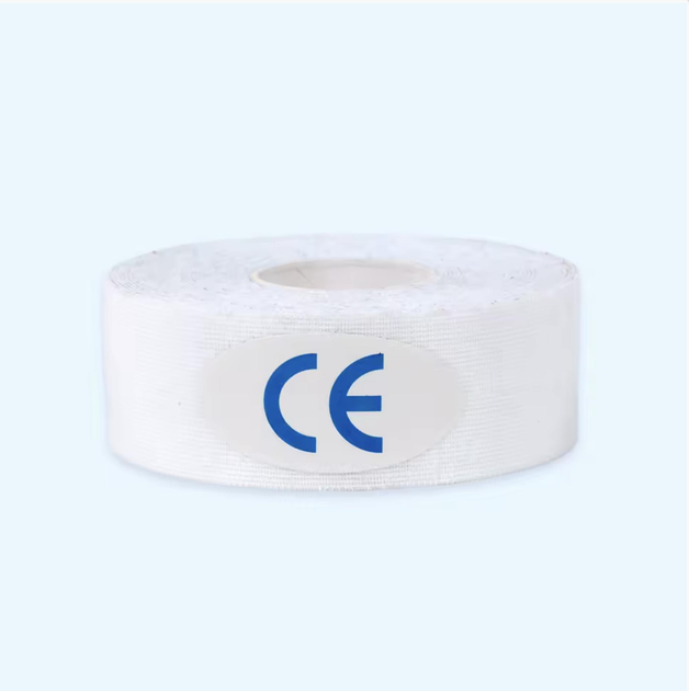 Тейп Кінезіо Kinesiology Tape кінезіологічна стрічка білий 2.5 см - зображення 2