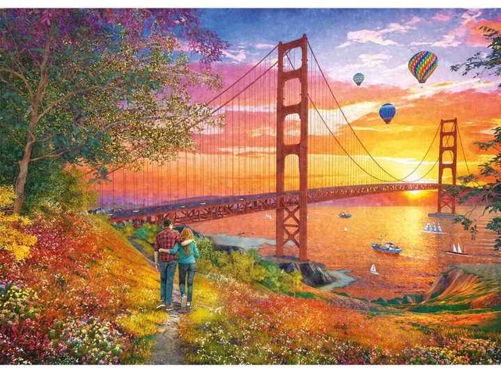 Puzzle Schmidt Spiele Spacer do mostu Golden Gate 2000 elementów 59773 (4001504597733) - obraz 2
