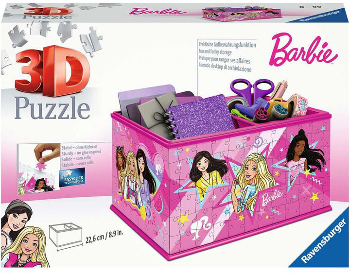 3D Puzzle-Organizator Ravensburger Barbie 216 elementów 11584 (4005556115846) - obraz 2