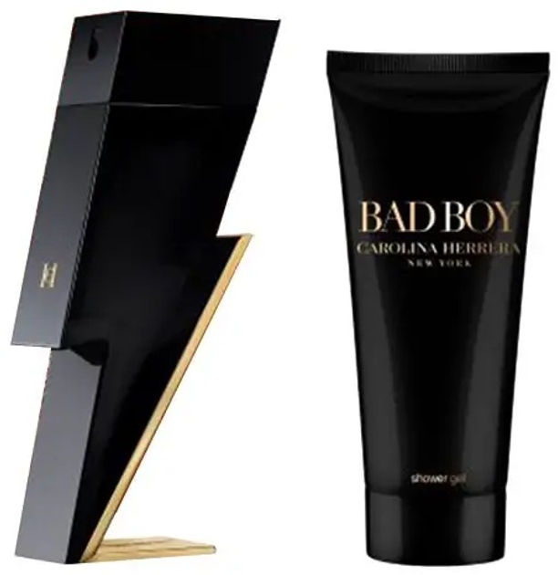 Подарунковий набір для чоловіків Carolina Herrera Bad Boy Туалетна вода 100 мл + Гель для душу 100 мл (8411061101957) - зображення 2