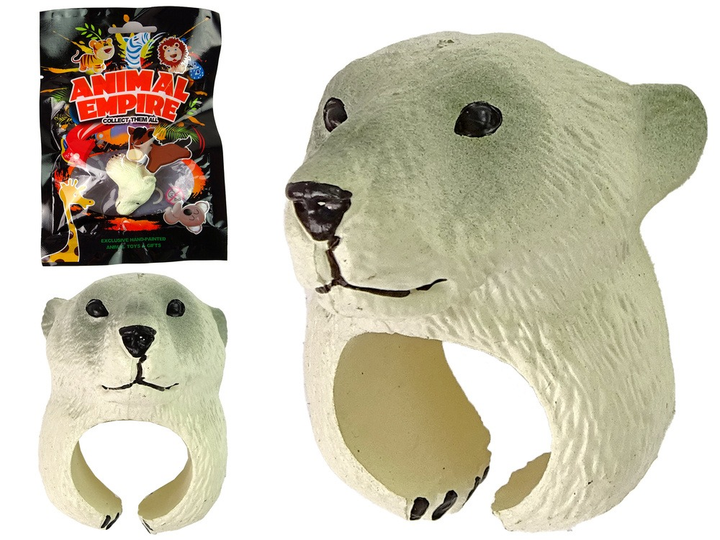 Pierścień edukacyjny LEAN Toys na rękę Niedźwiedź biały 11278 (5905679070994) - obraz 4