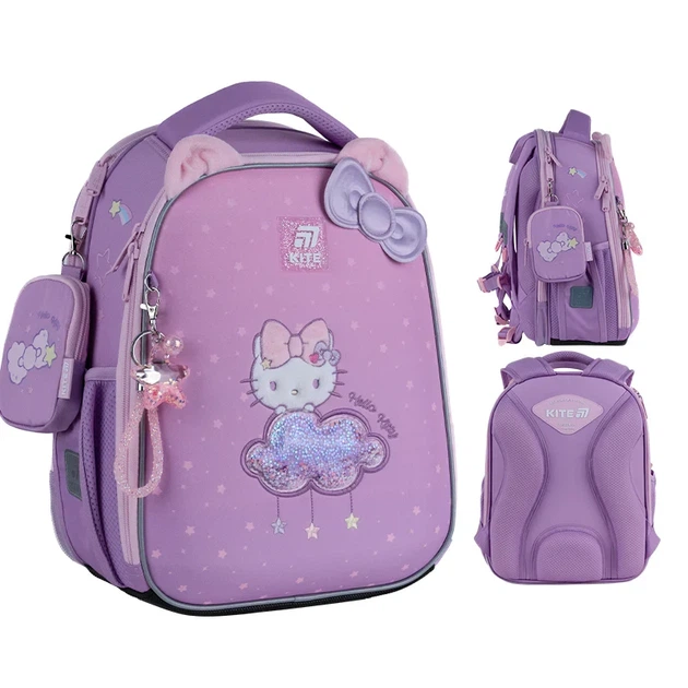 Шкільний набір Kite Education Hello Kitty SET_HK25-555S (рюкзак, пенал, сумка) - Фото 2 Шкільний набір Kite Education Hello Kitty SET_HK25-555S (рюкзак, пенал, сумка) - зображення 2