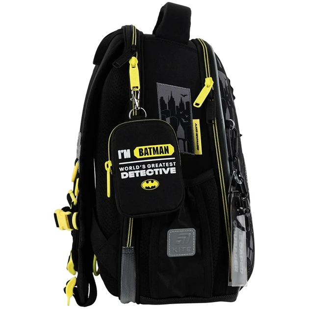 Шкільний набір Kite Education DC Batman SET_DC25-555S (рюкзак, пенал, сумка) - изображение 3