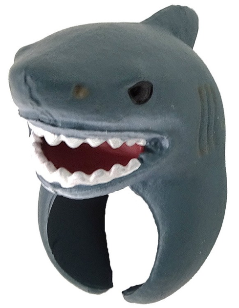 Pierścień edukacyjny LEAN Toys na rękę Rekin 11308 (5905679071021) - obraz 1